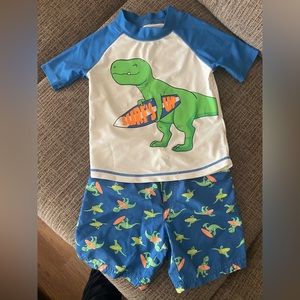 Surfs Up boys swim trunks and shirt💛